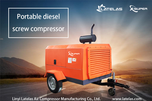 <span class=keywords><strong>Compresseur</strong></span> d'air à vis portable diesel avec système d'alimentation fiable, faible consommation de carburant personnalisable <span class=keywords><strong>et</strong></span> longue durée de vie - Product Image 2