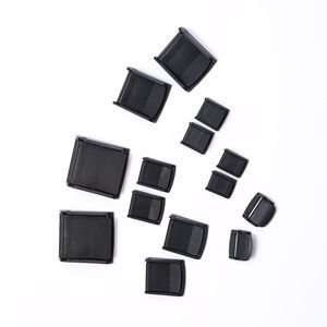 Boucle de sangle en plastique noir 25mm 38mm pour sacs, bagages, sangles d'extérieur, clip durable, résistant à l'usure, style minimaliste, couleur unie - Product Image 3
