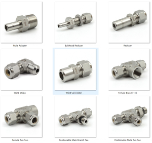 Swagelok loại 316 thép không gỉ 3/4 1/2 Twin ferrule nén phụ kiện - Product Image 3