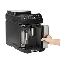 Machine à café automatique Anbolife avec fonction de pré-infusion, écran tactile, réservoir à lait intégré, moulin à café conique intégré, WIFI