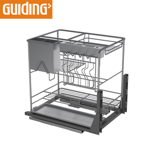 Chinois Coulissant Roulement Armoire <span class=keywords><strong>À</strong></span> Épices Installation Facile Tirer Panier Armoires De Cuisine <span class=keywords><strong>Couteau</strong></span> Organisateurs de Tiroir - Product Image 2