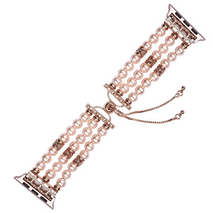 Nouveau Design 2020 <span class=keywords><strong>Luxe</strong></span> strass <span class=keywords><strong>bracelet</strong></span> 38mm 42mm femmes sublimation charme diamant élastique bandes de montre <span class=keywords><strong>apple</strong></span> - Product Image 2