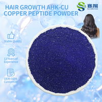 SAIYANG fournit de la poudre de peptide de cuivre Ahk-cu de haute pureté pour la croissance des cheveux, CAS 682809-81-0, tripeptide de cuivre-1 Ahk-cu pour les cosmétiques, matière première