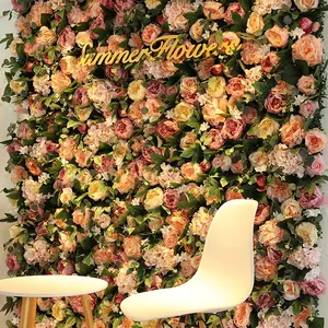 MF-L599 на заказ искусственные цветочные решетчатые панели, цветочный фон, растительная Цветочная стена, украшение для дома, свадьбы, вечеринки
