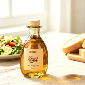 Bouteille d'échantillons d'<span class=keywords><strong>huile</strong></span> d'<span class=keywords><strong>olive</strong></span> en verre de luxe en forme de goutte de 100-750 ml, mini <span class=keywords><strong>carafe</strong></span> vintage verte avec bouchon en bois pour distributeur d'<span class=keywords><strong>huile</strong></span> et de vinaigre - Product Image 6