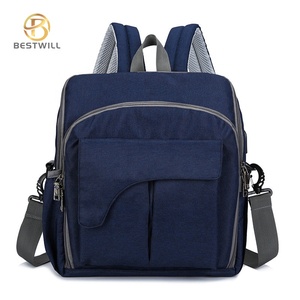 Sac à dos BESTWILL Fashion grand format en polyester, imperméable, pour voyage, avec logo ours, sac à langer pour maman, sac à couches pour maman - Product Image 5