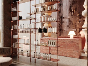 Service de rénovation de salon de manucure moderne : mobilier de poste de manucure personnalisé avec présentoir artistique pour la vente au détail - Product Image 1