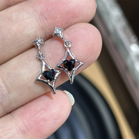 Boucles d'oreilles en améthyste naturelle taillée, aiguille en argent S925, forme ronde, pour femme, idéales comme cadeau