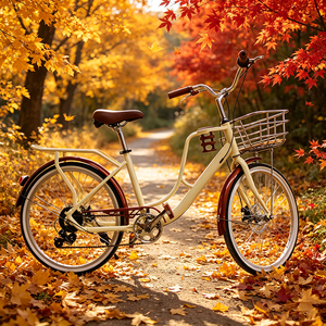 <span class=keywords><strong>Bicicleta</strong></span> de pedales para adultos de 7 velocidades con <span class=keywords><strong>cuadro</strong></span> de aluminio, estilo pastoral moderno, <span class=keywords><strong>bicicleta</strong></span> para ir al trabajo con gran capacidad de almacenamiento. - Product Image 3