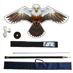 Cerf-volant effrayant en forme d'oiseau animal anti-pigeon, faucon, aigle, fabriqué à Weifang, avec mât de 4 m ou 6 m - Product Image 1