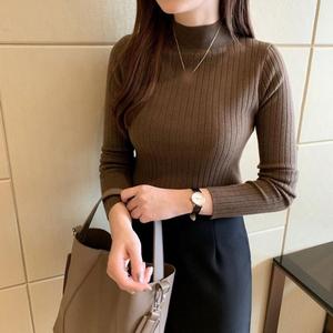 La Nueva Camiseta de Cuello Medio Alto se Combina con un Suéter Fino y un Suéter de Manga Larga - Product Image 6