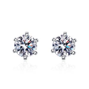 Orecchini <span class=keywords><strong>Argento</strong></span> 925 उदय GRA Moissanite गहने 925 स्टर्लिंग चांदी के झुमके महिलाओं के गहने - Product Image 1
