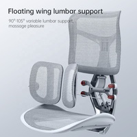 Chaise de bureau ergonomique SIHOO DORO S300 avec dossier haut en maille, accoudoirs confortables et design réglable pour ordinateur