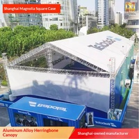 Structure de treillis en alliage d'aluminium pour tente à baldaquin en chevrons avec support d'éclairage, taille personnalisable pour scène et exposition