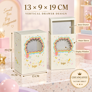 Caja de Juguetes para <span class=keywords><strong>Ventana</strong></span> con Cajón Deslizante para Figuras Coleccionables, Mini Muñecas y Empaque de Regalo para Niños - Product Image 3
