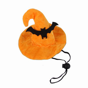 2025 Halloween Pet Set Costume de chat avec des <span class=keywords><strong>accessoires</strong></span> de style <span class=keywords><strong>militaire</strong></span> drôles-Chapeau de chauve-souris et bavoir citrouille - Product Image 6