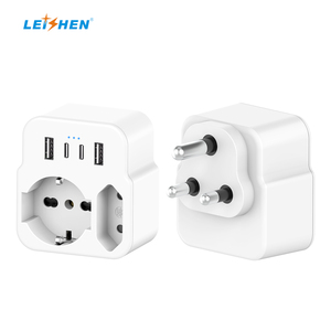 <span class=keywords><strong>Adaptador</strong></span> de <span class=keywords><strong>Corriente</strong></span> 5 en 1 Schuko/Italia a Reino Unido/EE. UU./Australia/UE/India con USB-A/USB-C para Reino Unido, <span class=keywords><strong>Irlanda</strong></span>, Escocia, Singapur, Tipo G - Product Image 4