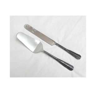 Juego de servir pasteles minimalista de acero inoxidable de la mejor calidad (cuchillo y espátula) a precio de mayoreo - Product Image 3