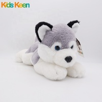 Jouet Husky en peluche de 28cm pour chien, jouet en peluche émulé personnalisé pour bébé et enfant