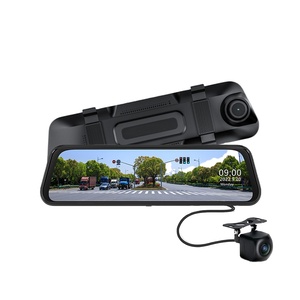 2K siêu rõ ràng ống kính kép Dash Cam với màn hình cảm ứng IPS gương chiếu hậu xe máy ảnh Video Recorder ADAS không thấm nước - Product Image 2