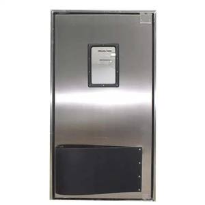 <span class=keywords><strong>Porte</strong></span> de circulation pivotante bidirectionnelle en acier inoxydable 304 pour cuisine centrale et rangement - Product Image 3