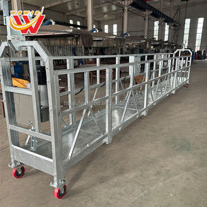 Gondole d'entretien de bâtiments de grande hauteur Nettoyage de vitres d'<span class=keywords><strong>occasion</strong></span> Plate-forme de travail suspendue Mur Échafaudage en acier chinois ZLP630 - Product Image 5