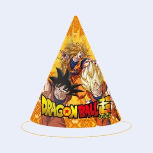 Chapeau de fête Dragon Ball Super en forme de cône, lot de 2, fournitures pour fête d'anniversaire - Product Image 1