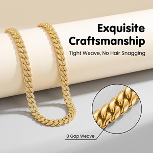 สร้อยคิวบันเงินแท้ 925 หนา 12 มม. ประดับเพชรโมอิสซาไนต์สี <span class=keywords><strong>D</strong></span> ระดับความสะอาด VVS1 สไตล์ฮิปฮอปเท่ๆ สร้อยแฟชั่นสำหรับผู้ชายและผู้หญิง - Product Image 4