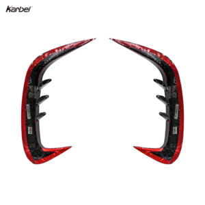 Ailerons Karbel Canard style <span class=keywords><strong>KB</strong></span> en fibre de carbone sèche, pare-chocs arrière, canard, couteau à vent pour BMW Série 8 G16 2019- - Product Image 5