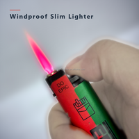Briquet à gaz électrique à flamme jet, coupe-vent, rechargeable, qualité ISO chinoise, vente en gros