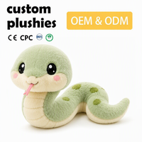 Jouets en peluche interactifs, jouets en peluche anime personnalisés, serpent mignon, jouet en peluche avec logo personnalisé, souvenir, design, cadeau promotionnel, fabricant