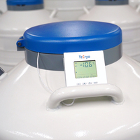 Bouteille d'azote liquide de laboratoire Récipient d'azote liquide cryogénique de grand calibre