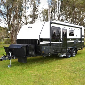 Remorque de camping-car de loisirs remorque de camping familiale remorque hors route <span class=keywords><strong>caravane</strong></span> tout-terrain de luxe <span class=keywords><strong>lit</strong></span> superposé triple camping-car hybride 21ft 22ft - Product Image 1