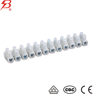 BELEKS 750V 76A 나사 터미널 커넥터 6-16mm ² 와이어 커넥터 케이블 배선용 전기 터미널 블록을 통한 황동 공급 - Product Image 3