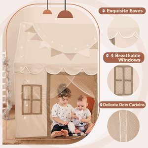 Детская Игровая палатка с ковриком-большой игровой домик, детский Сказочный шатер для девочек и мальчиков, подарок на день рождения - Product Image 3