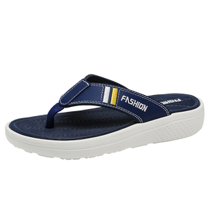 Pantoufles d'été antidérapantes en caoutchouc souple et résistant pour hommes, couleur mélangée, design de mode, tongs d'extérieur décontractées, vente en gros - Product Image 2