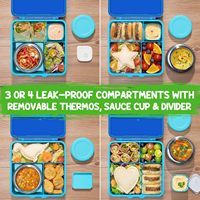 Neue Back To School Supply Hot Sale Food Warm halten Clam shell Kids Lunch Box mit auslaufs icherem Food Jar