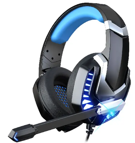 2024 Hot Sale Head-Mounted Gaming Headset RGB Light-Emitting Sound Recognition Heavy Bass Waterproof Features Wholesale JL