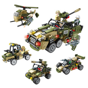 Juguete de Construcción de Bloques de Ladrillos Mini para Niños, Coche de Carreras Militar, Juego de Rompecabezas Multifuncional, Regalo para Fiestas - Product Image 6