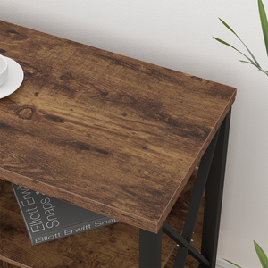 モダンな素朴なウッドソファ工業用コンソール入り口廊下テーブル高級テレビスタンドリビングルーム用家具 - Product Image 5