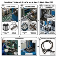 YH1515 Cable de seguridad antirrobo Cerradura para computadora portátil con llave 1200mm/1500mm/1800mm para computadora portátil Cilindros de bloqueo antirrobo