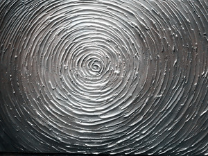 100% handpainted Tranh sơn dầu vải 3D kết cấu bạc màu xám kết cấu nghệ thuật trừu tượng bức tranh hiện đại trang trí nội thất Vải tường nghệ thuật - Product Image 4