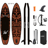 Planche à pagaie gonflable Weihai Factory Sup Board 11'/335cm avec impression intégrale et accessoires de haute qualité
