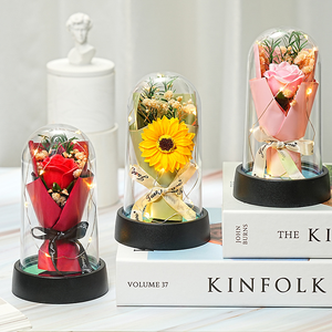 <span class=keywords><strong>ดอกไม้</strong></span>แห้ง DIY ช่อดอกกุหลาบแดงประดิษฐ์สำหรับแฟนหนุ่ม แฟนสาว คุณแม่ ของขวัญสุดโรแมนติก - Product Image 1