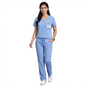 Hot Sale Anti Wrinkle Washable Soft Fabric Nurse <b>Scrubs</b> Hospital Uniform Medical <b>Scrubs</b> Women Jogger <b>Scrubs</b> <b>Sets</b> - Product Image 1