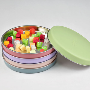 Plato de Acero Inoxidable para Niños, Base de Silicona Antideslizante, Plato Redondo para Alimentación de Bebés, Libre de BPA - Product Image 4