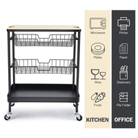 Carrito Organizador de Cocina con Cestas Extraíbles para Almacenamiento de Verduras, Compatible con OEM/ODM