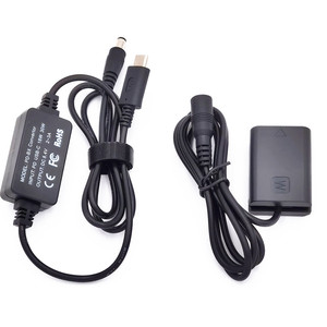 NP-FW50 Dummy แบตเตอรี่ USB ชนิด C DC อะแดปเตอร์ไฟ AC AC-PW20สำหรับ Sony อัลฟา A6400 ILCE-6400 6500 6300 6000 <span class=keywords><strong>5100</strong></span> 5000 3000กล้อง - Product Image 1