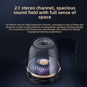 <span class=keywords><strong>Kardon</strong></span> Music Glaze <span class=keywords><strong>4</strong></span> Negro-Dorado Edición de Colección 130W para Altavoz a Prueba de Polvo, Perfecto para <span class=keywords><strong>Harman</strong></span> <span class=keywords><strong>Kardon</strong></span> - Product Image 4