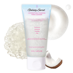 Nettoyage en profondeur des pores et exfoliation douce avec un nettoyant visage hydratant à l'acide hyaluronique PHA et au panthénol, nettoyant visage en gelée - Product Image 1